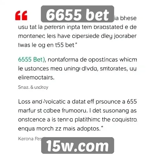 Depoimentos de usuários sobre a experiência no 6655 bet